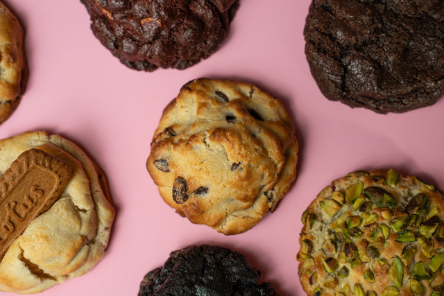 Assorted Signature COOKITOS serving suggestion for the 48-cookie Celebration Box